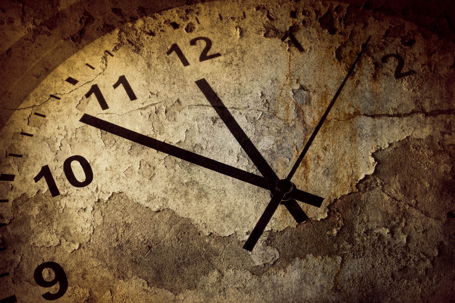 A vintage clock face